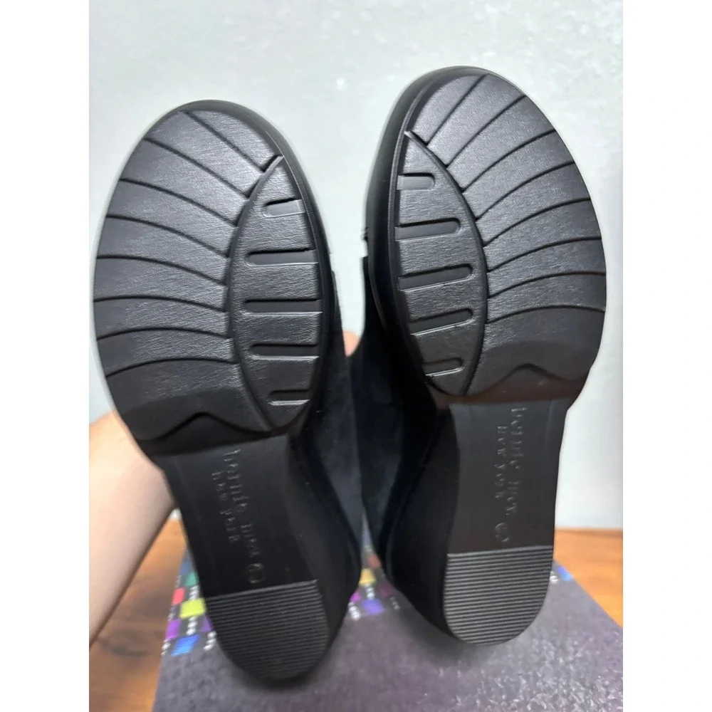 Bernie Mev Giggles Black Ankle Boots Wedge Heel Size 37 US 6-6.5